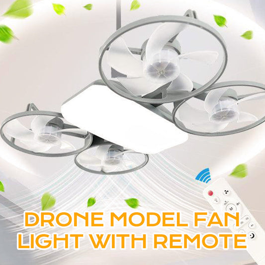 E27-drone-modelventilatorklamp met 3 snelheden en afstandsbedienin