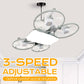 E27-drone-modelventilatorklamp met 3 snelheden en afstandsbedienin