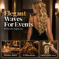 Ponytail met instant glam-stri