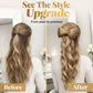 Ponytail met instant glam-stri