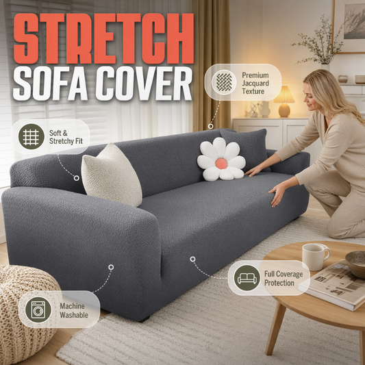 Universele stretch-jacquard-bankhoes