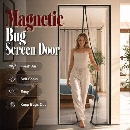 ✨️ LAATSTE DAG – 50% KORTING! 🚪✨ Magnetisch hor voor deuren – HOUDT VLIEGEN, MUGGEN EN WESPEN DIRECT WEG! ✅ Automatische sluiting • Eenvoudige installatie zonder boormachine • Geschikt voor kinderen en huisdiere