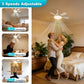 Ventilatorlamp met fitting en afstandsbediening