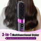💇 3-in-1 draadloze haarborstelstijltang – stijlt, krult en ontwart, oplaadbaar en perfect voor onderweg.