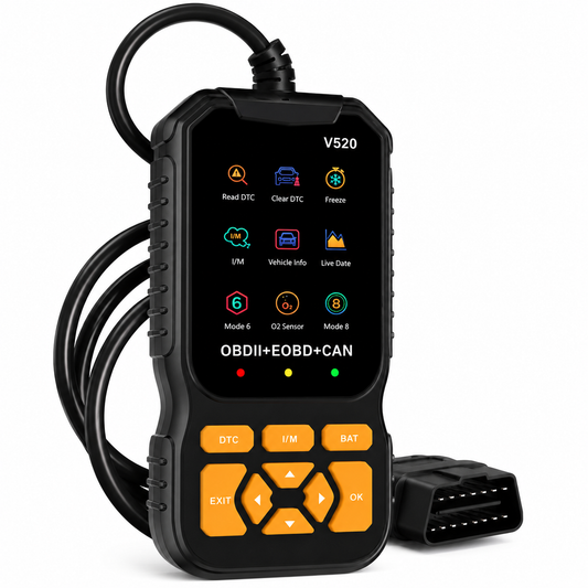 🥳2026 TOPVERKOOP🥳💞50K+ VERKOCHT!🚗🔧 Professionele OBD2 Scanner – Leest & wist codes, live data & I/M gereedheid. Werkt op auto's van 1996+. Bespaar $$$ op garagediagnoses! 🛠️✨