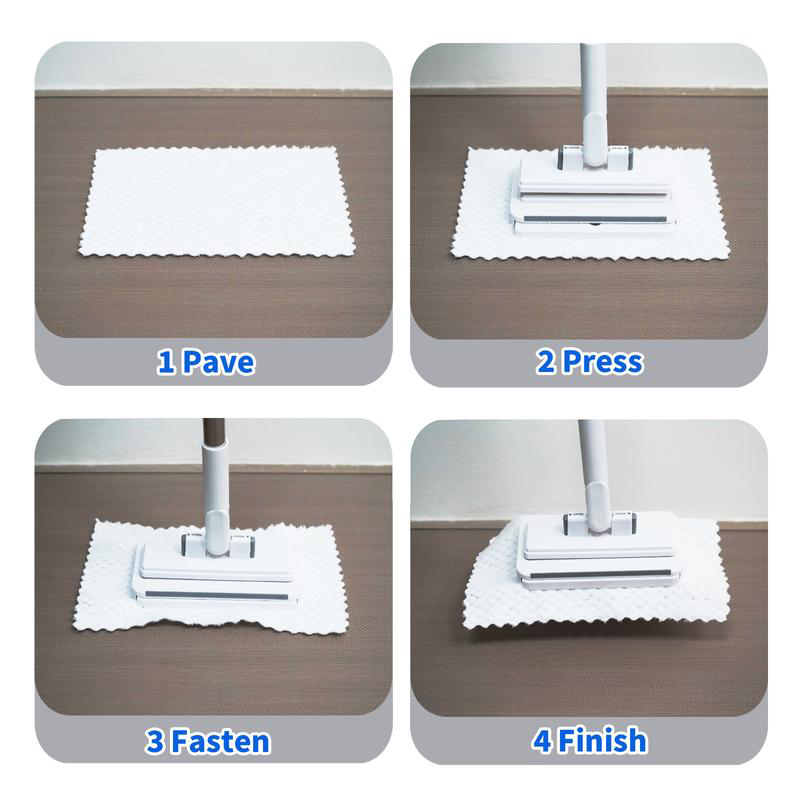 Platte mop met doekklemsysteem – productafbeelding