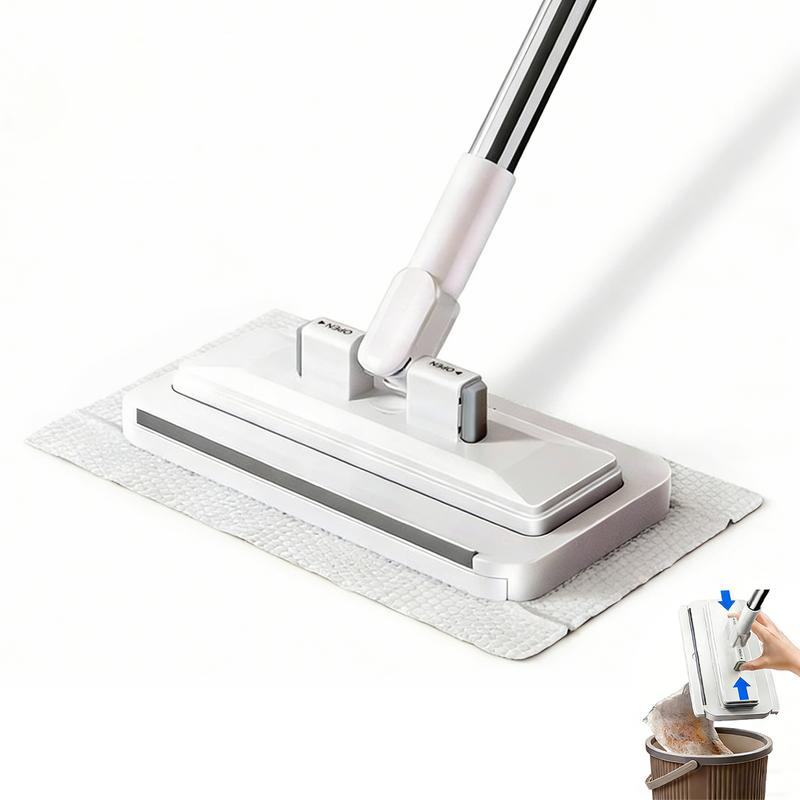 Platte mop met doekklemsysteem – productafbeelding