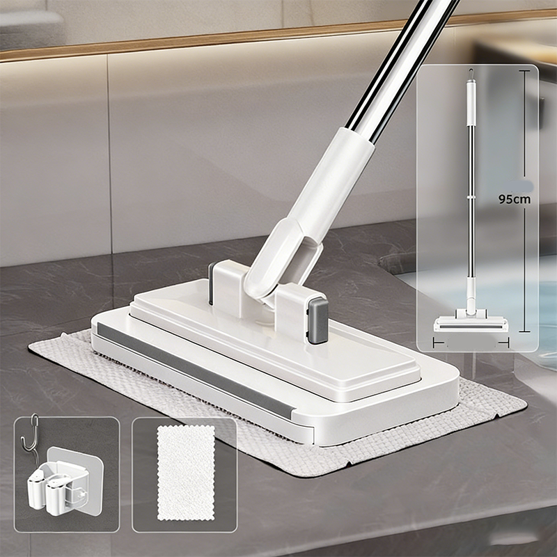 Platte mop met doekklemsysteem – productafbeelding