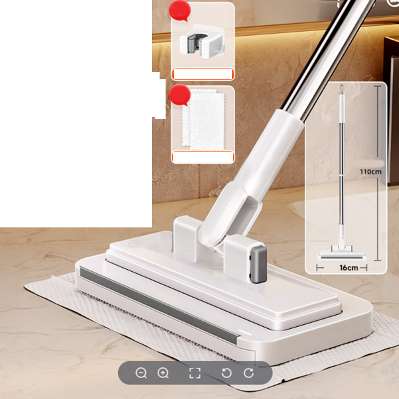 Platte mop met doekklemsysteem – productafbeelding