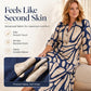 Damesjurk met knopen en geometrische print