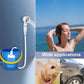 Draagbare douche voor op de camping met waterpom