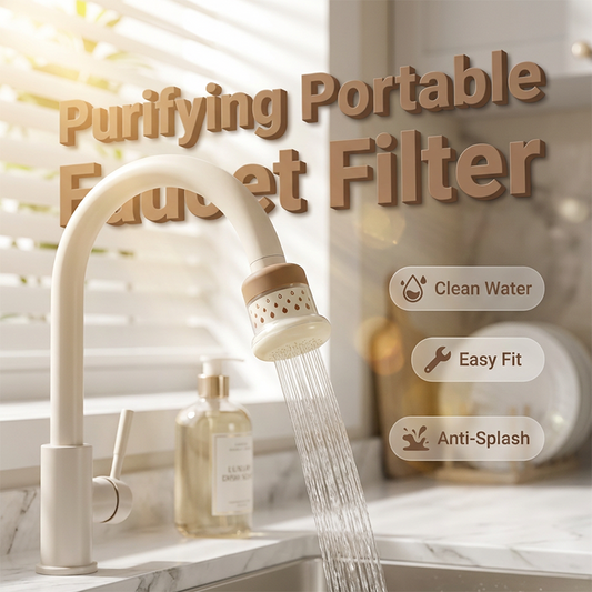 🚰 Draaibaar Kraanfilter met Anti-Spat Uitloop