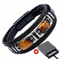 Gevlochten armband van PU-leer – productafbeelding