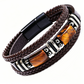 Gevlochten armband van PU-leer – productafbeelding