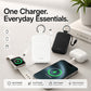 3-in-1 mini-powerbank voor aan de sleutelbos met twee kabels