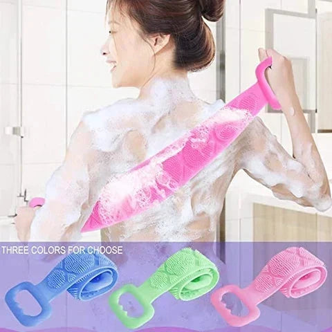 🧼 50% KORTING – Siliconen doucheborstel – Zachte haren, milde reiniging voor de gevoelige huid