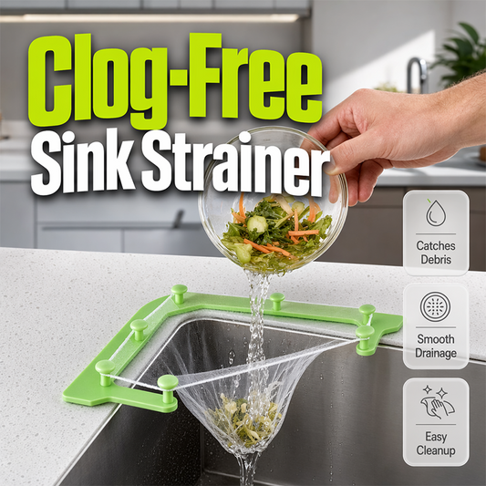 🥬 Driehoekig Gootsteenfilter met Wegwerpnetzakjes