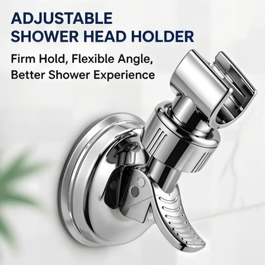 ❄️Zomerfresh 50% Korting!🚿Verstelbare Douchekophouder zonder Boren – Sterke Zuignap Houder voor Handdouche op Gladde Tegels