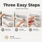 🧲 3-in-1 keukenrolhouder – met snijder, magnetisch of kleefstrip, geen boren, past op elke koelkast.