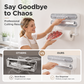🧲 3-in-1 keukenrolhouder – met snijder, magnetisch of kleefstrip, geen boren, past op elke koelkast.