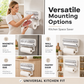 🧲 3-in-1 keukenrolhouder – met snijder, magnetisch of kleefstrip, geen boren, past op elke koelkast.