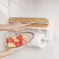 🧲 3-in-1 keukenrolhouder – met snijder, magnetisch of kleefstrip, geen boren, past op elke koelkast.