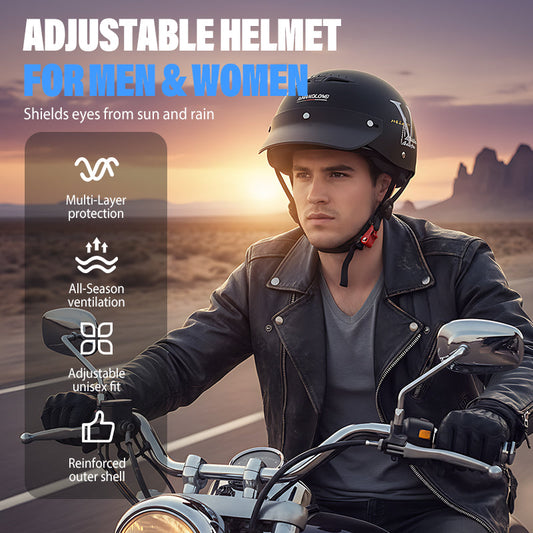 🪖 Verstelbare Helm met Lange Zonneklep