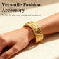 Luxe goudkleurige armband voor dame