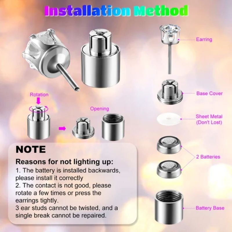 Lichtgevende LED-Kroonoorbellen – productafbeelding