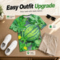 Grappig T-shirt met watermeloenpatroon en ronde hal