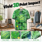 Grappig T-shirt met watermeloenpatroon en ronde hal
