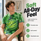 Grappig T-shirt met watermeloenpatroon en ronde hal