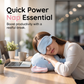 ✈️😴 2-in-1 Reiskussen met Slaapmasker – Comfortabel Slapen Onderweg Zonder Licht en Nekpijn