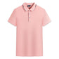 Heren T-shirt met contrasterende kraag en bedrukte revers