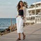 Cargo-capribroek met hoge taille voor dames
