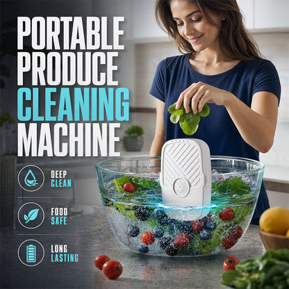 Draagbare fruit- en groentewasmachine