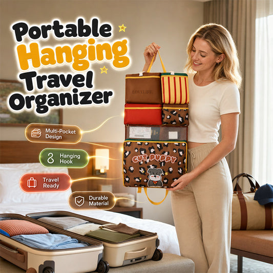 Opvouwbare, ophangbare reistassenorganize