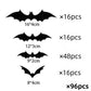 DIY Halloween 3D-vleermuissticker