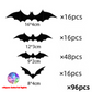 DIY Halloween 3D-vleermuissticker