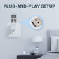 Slimme USB-afstandsbediening voor airconditioning met spraakbesturing en 7-kleurig nachtlampj