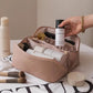 ✨ Ruime reiscosmeticatas van waterbestendig PU-leer