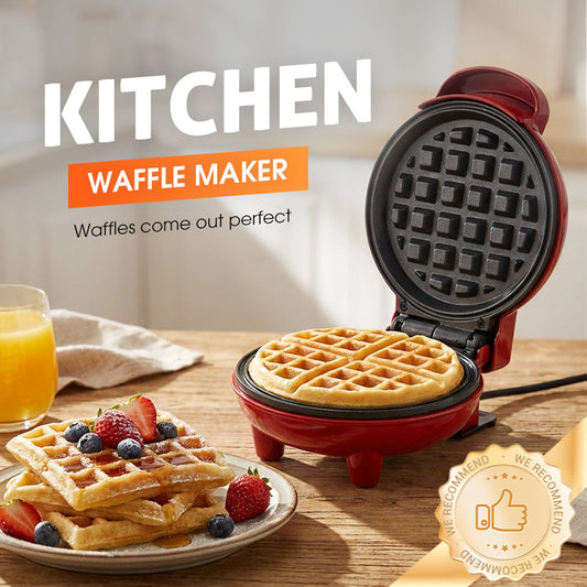 🧇 Mini-wafelijzer voor snel en knapperig ontbijt