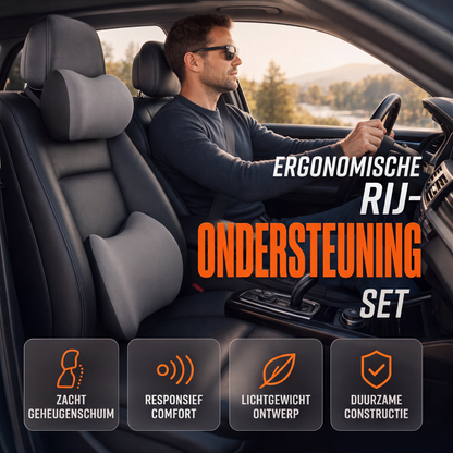 Premium nekkussen en lendensteunkussen voor auto's