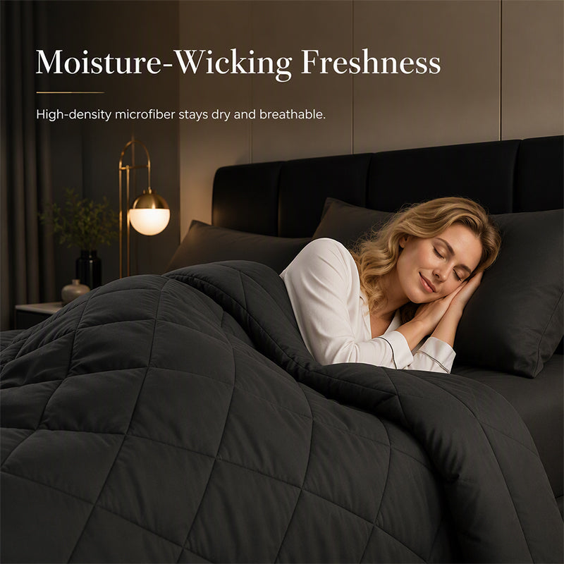 Gewatteerde Dekbedset met Kussenslopen – productafbeelding