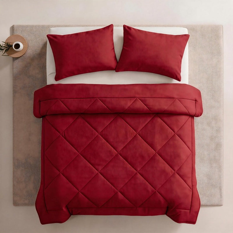 Gewatteerde Dekbedset met Kussenslopen – productafbeelding