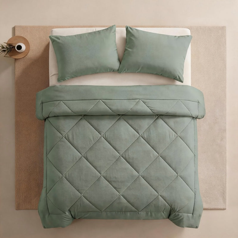 Gewatteerde Dekbedset met Kussenslopen – productafbeelding