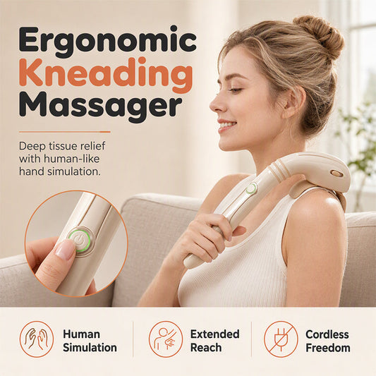 Draadloos Massageapparaat met Lange Handgreep – productafbeelding