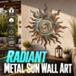 Wanddecoratie met metalen zonnesilhoue