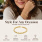 Elegante goudkleurige hartjesarmband – afbeelding 5