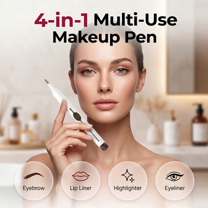 💄 4-in-1 make-upstift | Wenkbrauwen, lippen, ogen en glan